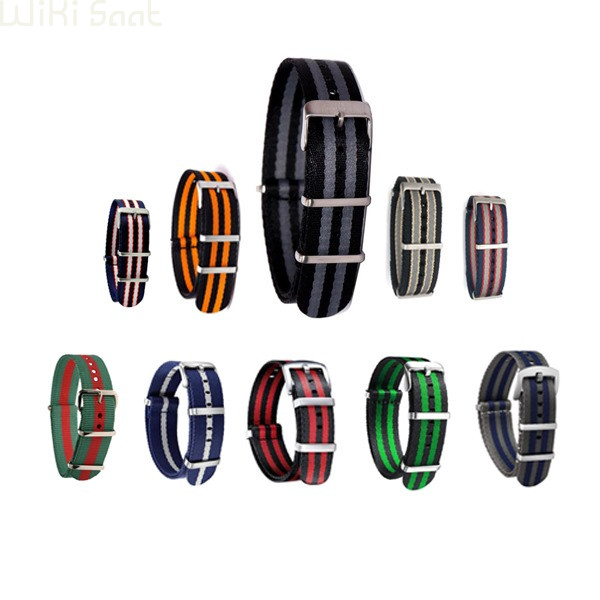 بند ساعت طرح ناتو چند رنگ Seat Belt