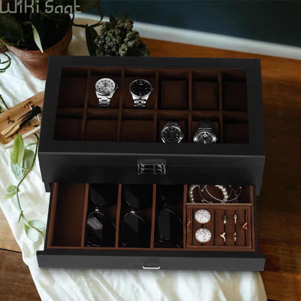 جعبه نگهداری ساعت ، عینک و جواهرات (3) جعبه نگهداری ساعت ، عینک و جواهرات