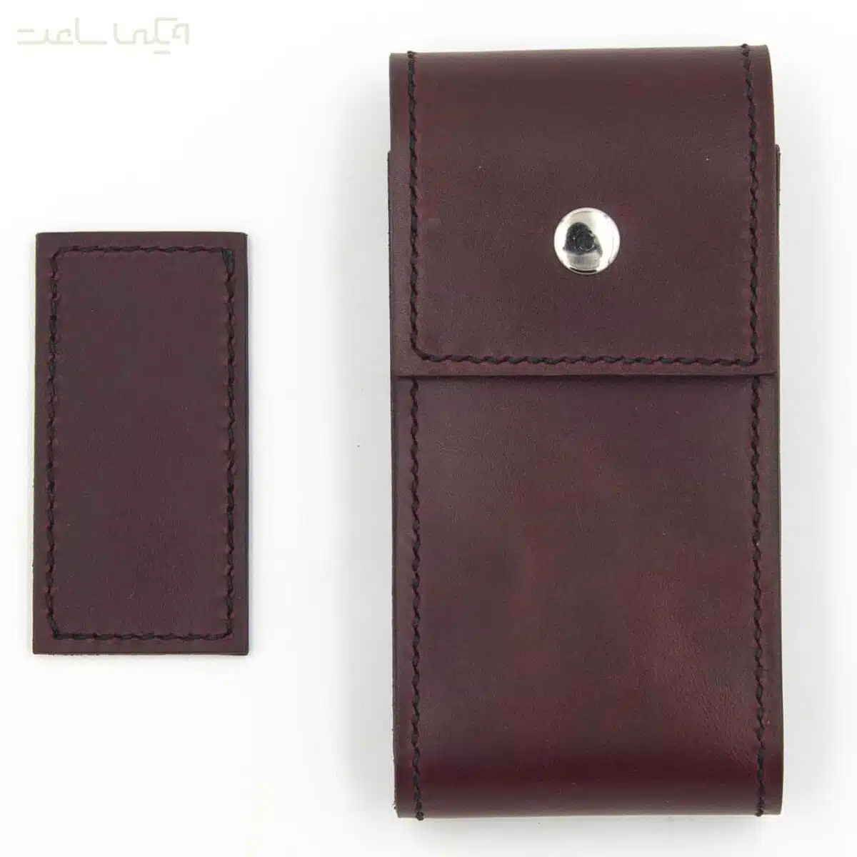 کیف ساعت چرمی یک عددی قهوه ای سوخته 1