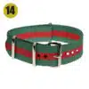 بند ساعت طرح ناتو چند رنگ Seat Belt