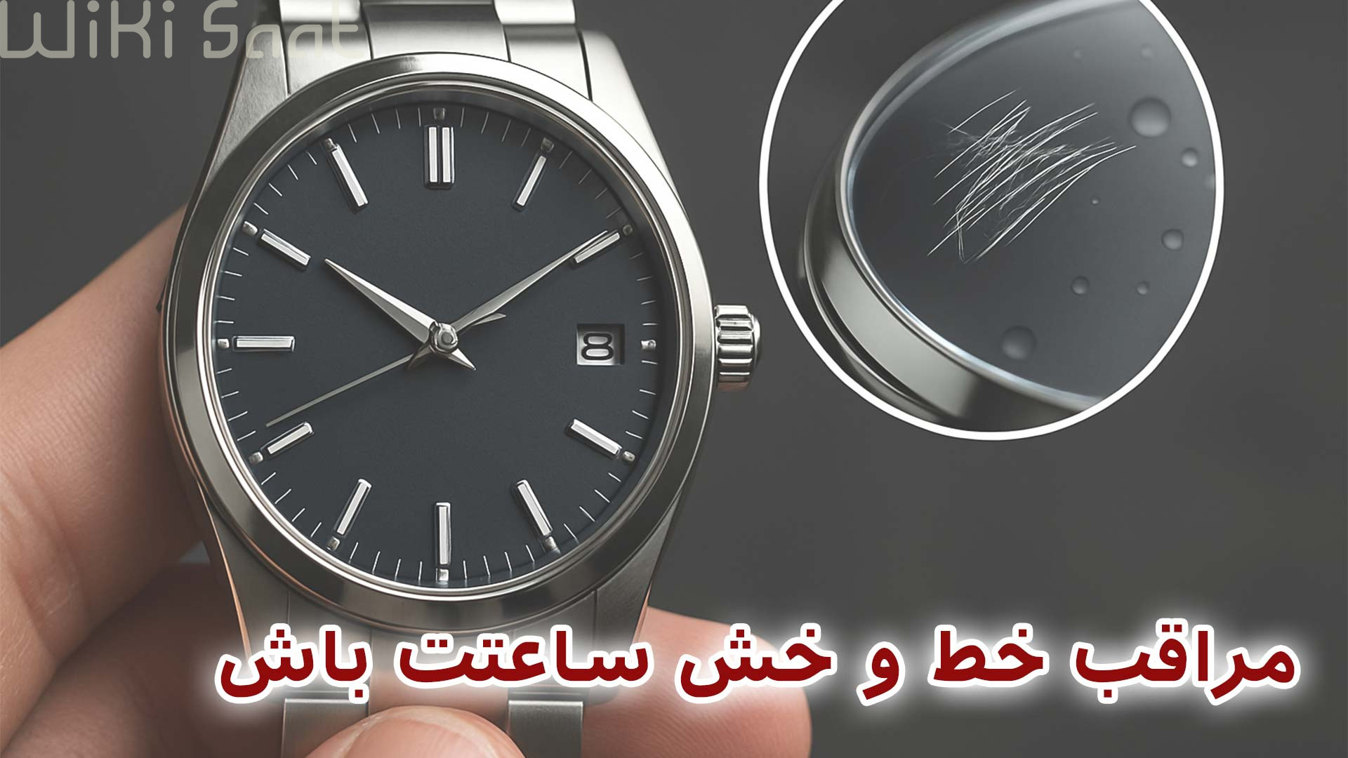 جلوگیری از خط و خش شیشه ساعت