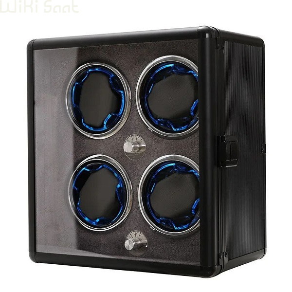 واچ وایندر آلومینیومی 4 عددی با نور LED واچ وایندر آلومینیومی 4 عددی با نور LED