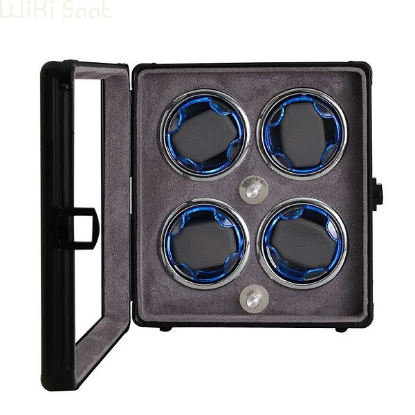 واچ وایندر آلومینیومی 4 عددی با نور LED واچ وایندر آلومینیومی 4 عددی با نور LED